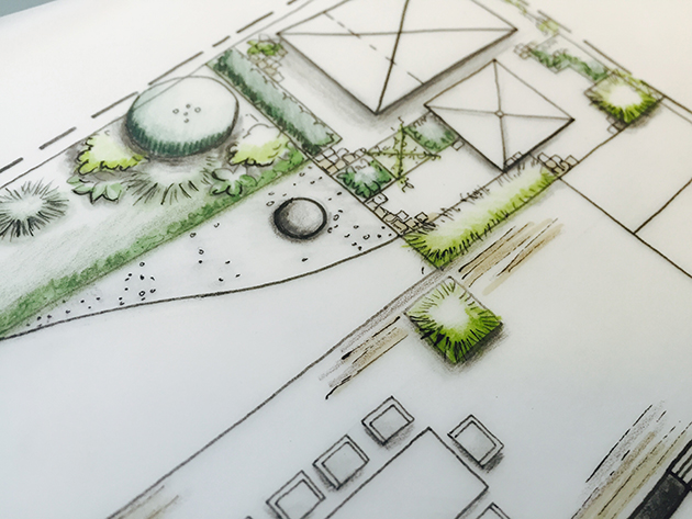 Gartenplanung Entwurfsplan