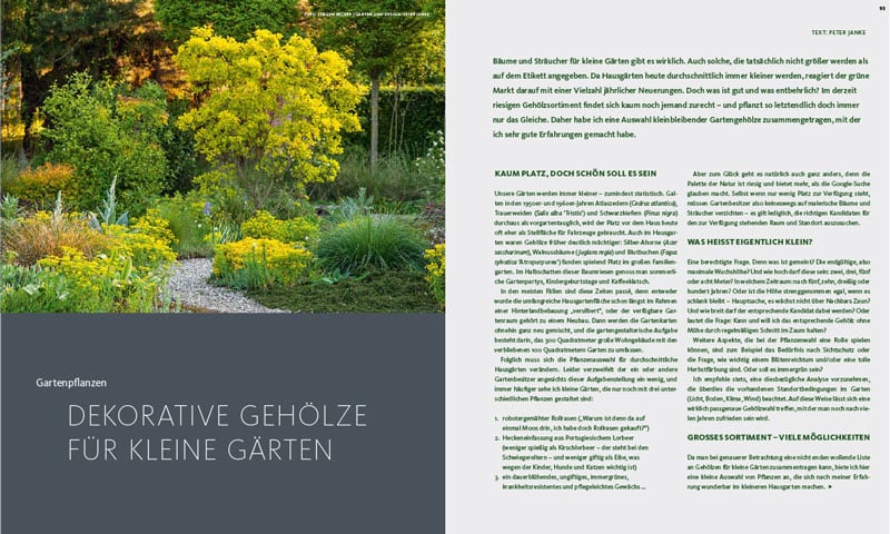 Kolumne, Peter Janke Gartenkonzepte